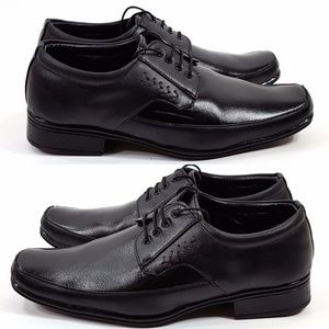 Fresco Alert Black Lace-up Dress Shoes